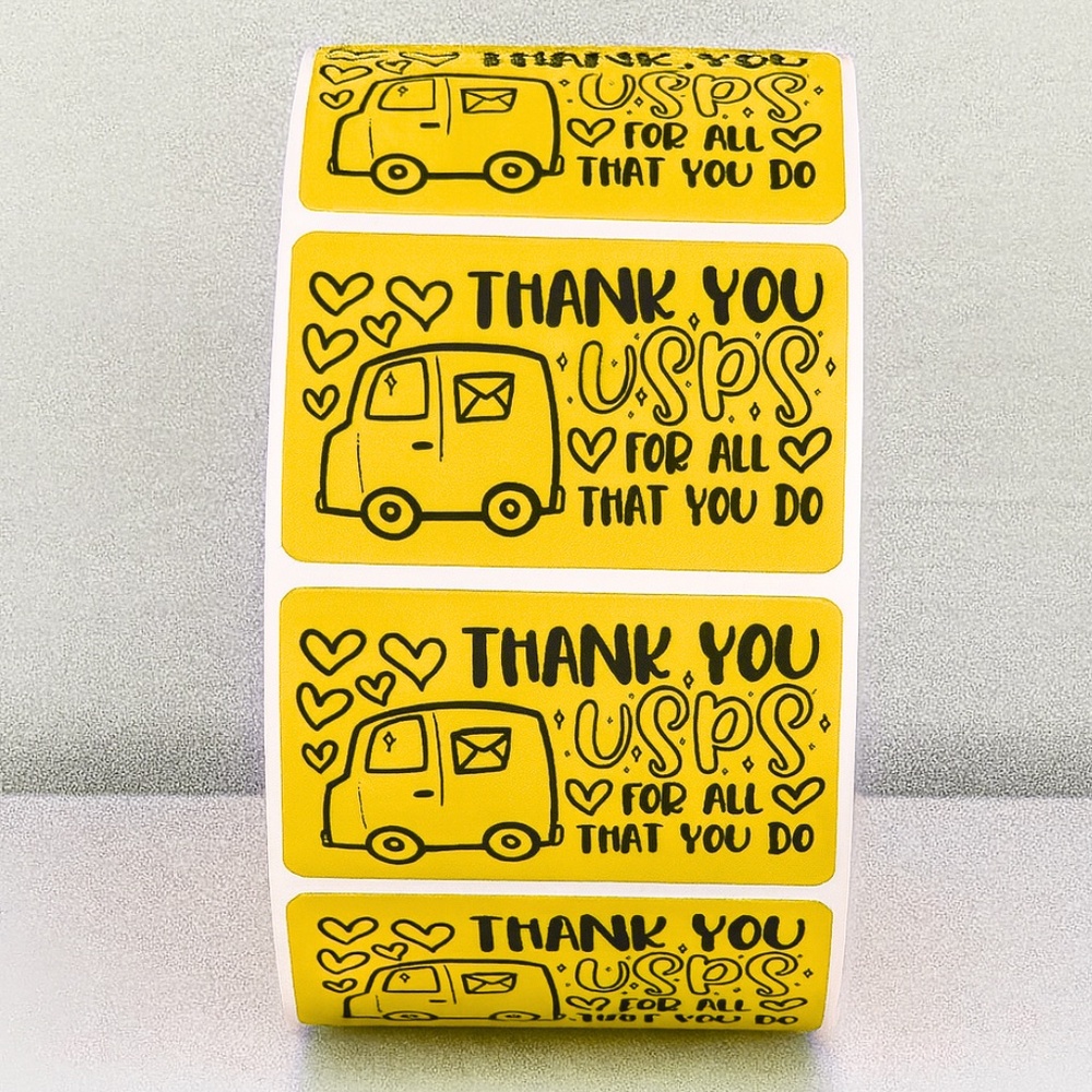 Thank You USPS Stickers – Mail Carrier Appreciation Labels for Packages 2" - Picture 8 of 11